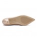 Scarpin Vizzano Bico Fino Salto Baixo Feminino Bege
