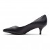 Scarpin Vizzano Bico Fino Salto Baixo Feminino Preto