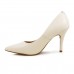 Scarpin Vizzano Salto Alto Bico Fino Creme / Creme