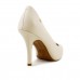 Scarpin Vizzano Salto Alto Bico Fino Creme / Creme
